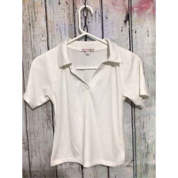 Heiny Collection Size Large White Crop Top - Picture 7 of 9